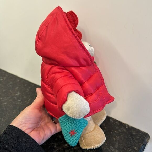 Starbucks Bearista Boy Bear Plush Winter 2006 51st Edition Red Puffy Jacket EUC - Picture 8 of 9